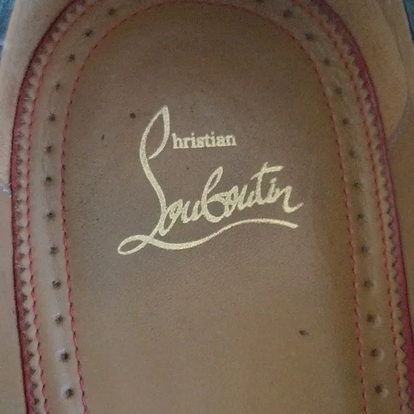 CHRISTIAN LOUBOUTIN Dandelion Flat Patent Jacquard Sky Loafer - Picture 6 of 6